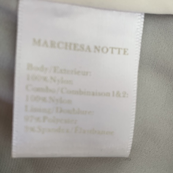 Marchesa Notte Blue Lace Sweetheart Neckline Gown | Size 0 - Picture 12 of 14